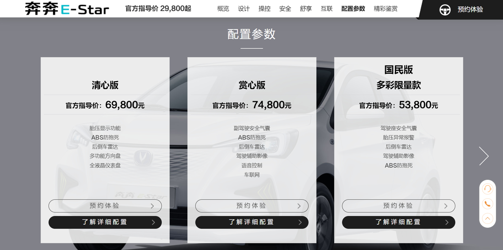 长安奔奔E-Star涨价了！国民版多彩款上涨4000元