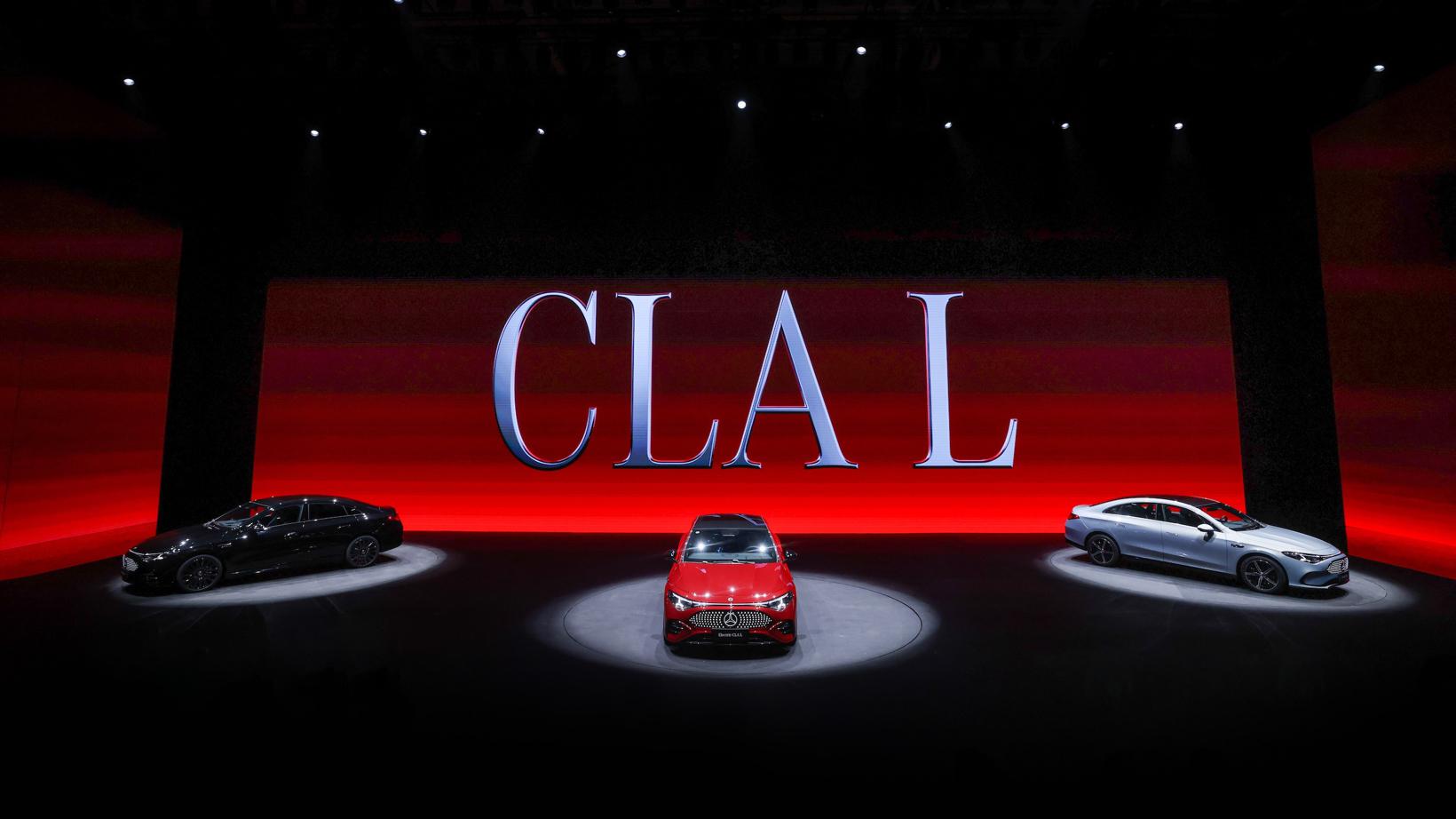 梅赛德斯-奔驰全新纯电长轴距CLA、Vision V概念车亮相