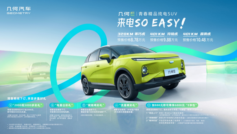 小型纯电SUV“红海” 几何E如何发挥最大价值？