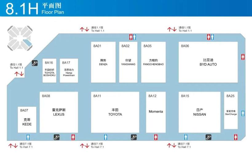 上海车展展位图公布：Momenta、浩思动力等首次进入整车馆