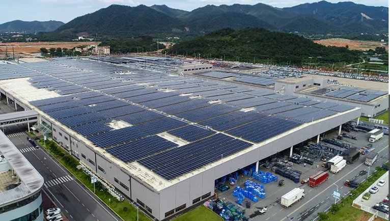 小鹏汽车肇庆基地光伏项目正式并网发电