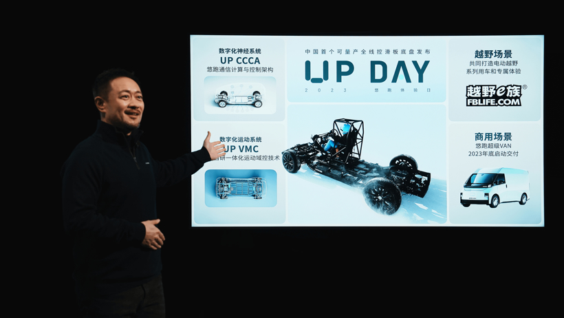 悠跑科技首发全线控UP超级底盘 ，年底启动悠跑超级VAN交付