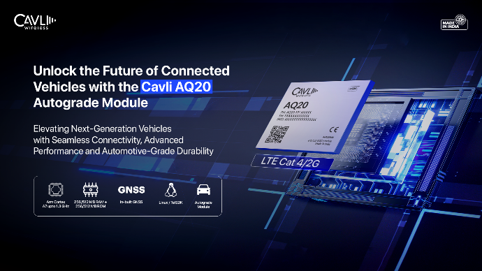 Cavli Wireless推出车规级物联网模块AQ20 专为车联网应用而设计