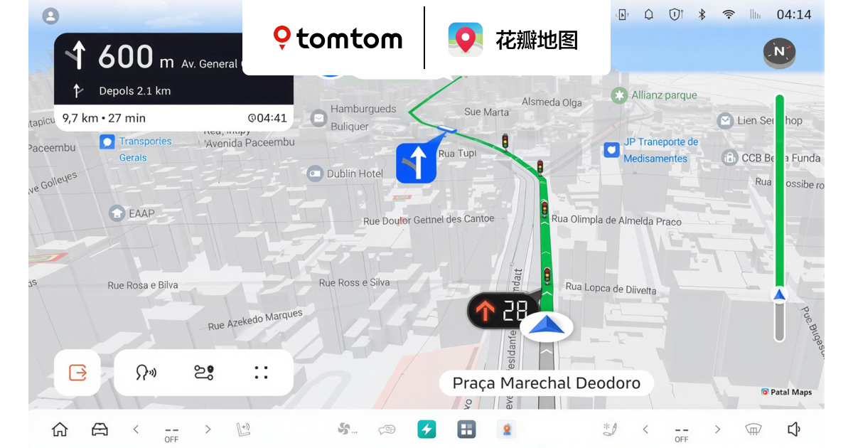 TomTom与花瓣地图携手提供更强大的车载解决方案