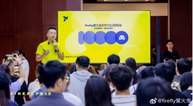 蔚来子品牌萤火虫完成第10000台交付
